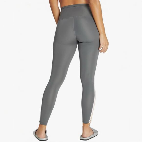 Wildfox Leggings High Rise Grey Stripes 7/8 Length Women's S - Picture 3 of 12